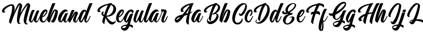 Mueband Regular font