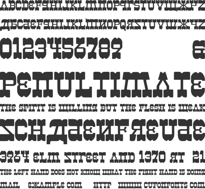 Kremlin Kiev font preview