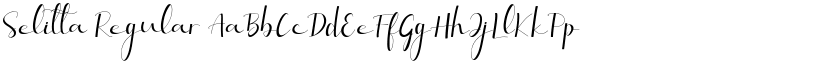 Selitta Regular font