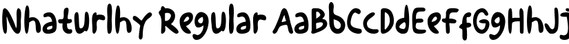 Nhaturlhy Regular font