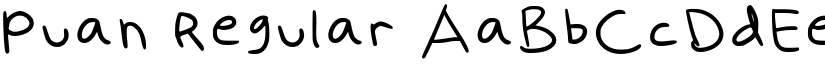 Puan Regular font