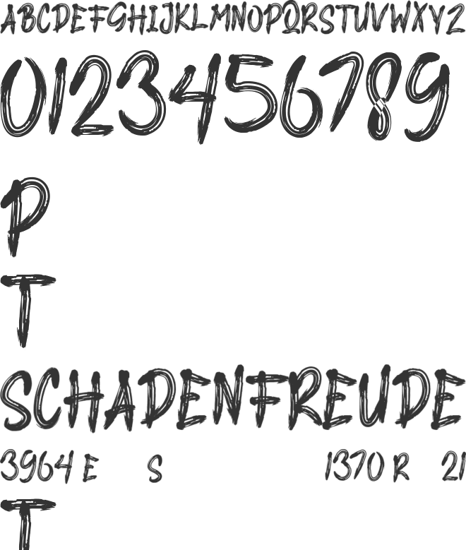 WUHAN BRUSH font preview