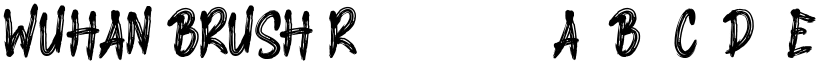 WUHAN BRUSH Regular font