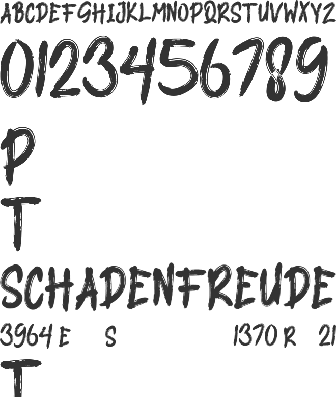 MASKER BRUSH font preview