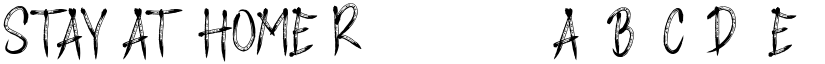 STAY AT HOME Regular font