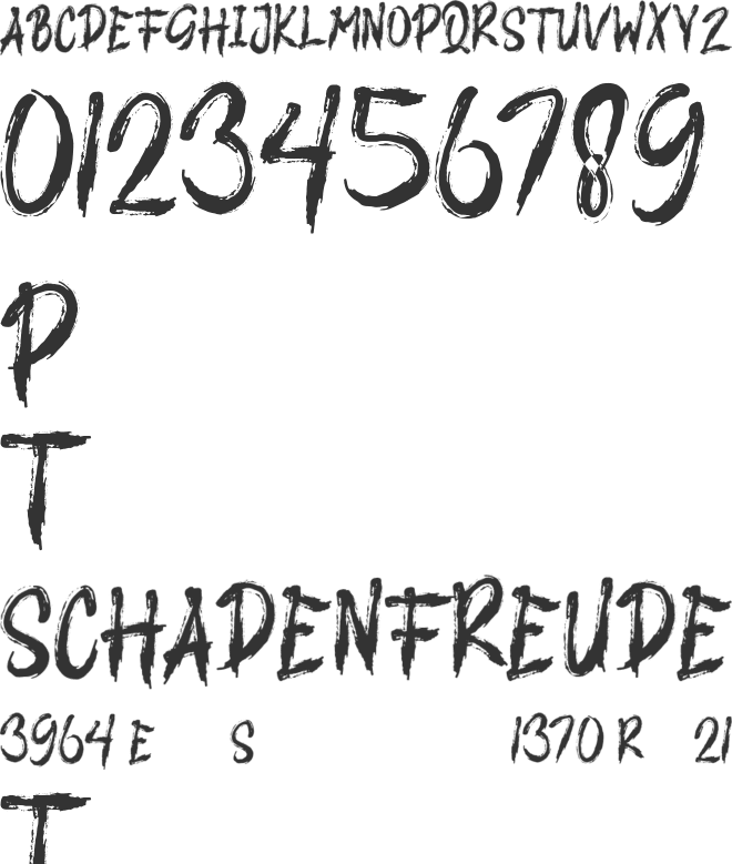 DEATH BRUSH font preview