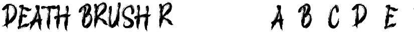DEATH BRUSH Regular font