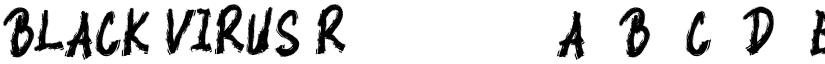 BLACK VIRUS Regular font