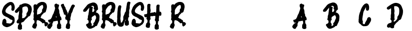 SPRAY BRUSH Regular font