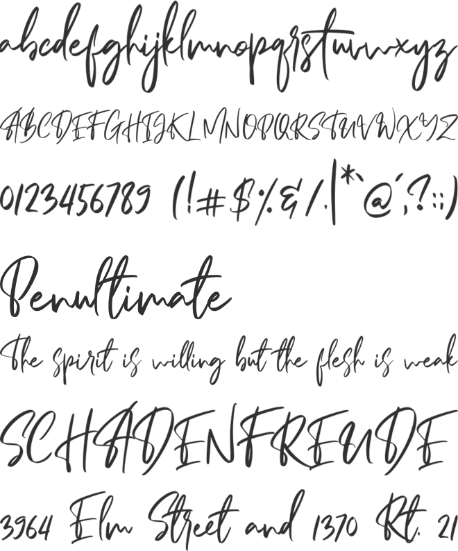 Amazed Breath font preview
