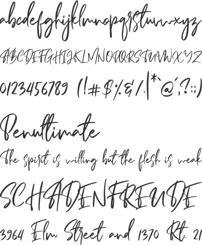 Amazed Breath font preview