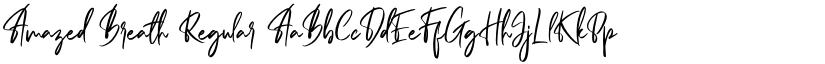 Amazed Breath Regular font