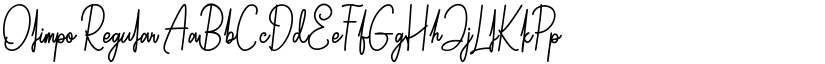 Olimpo Regular font