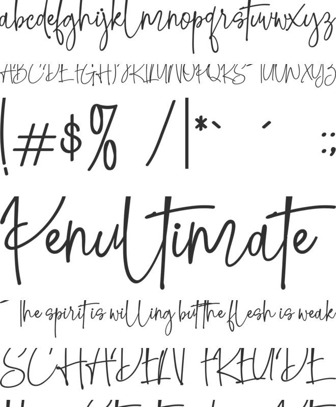 Southlack font preview