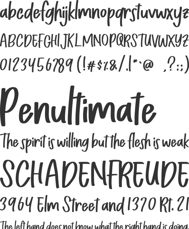 Chapillada font preview