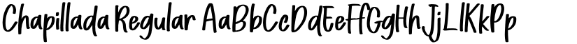Chapillada Regular font