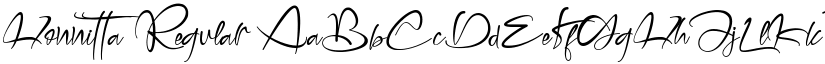 Honnitta Regular font