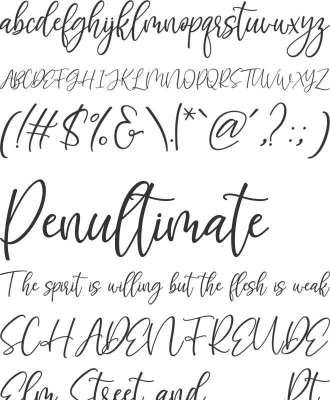 Mahetta font preview
