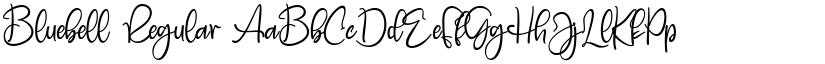 Bluebell Regular font