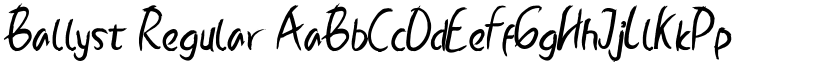 Ballyst Regular font