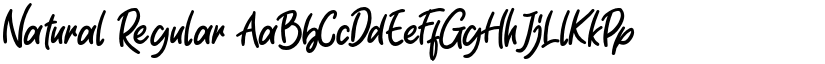 Natural Regular font