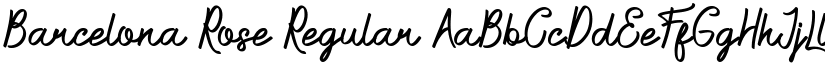 Barcelona Rose Regular font