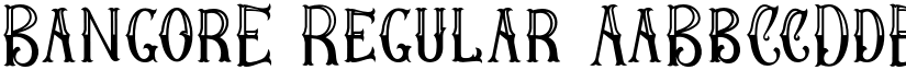 BangorE Regular font
