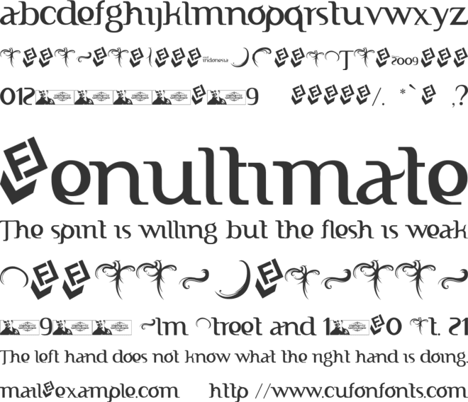 FTF Indonesiana Serif Free font preview