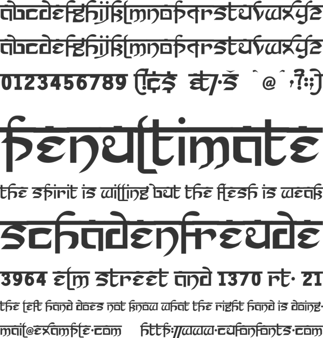 Prakrta font preview