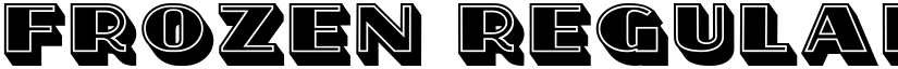 Frozen Regular font