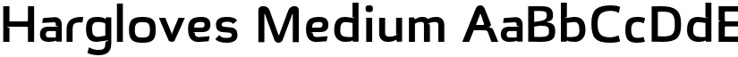 Hargloves Medium font