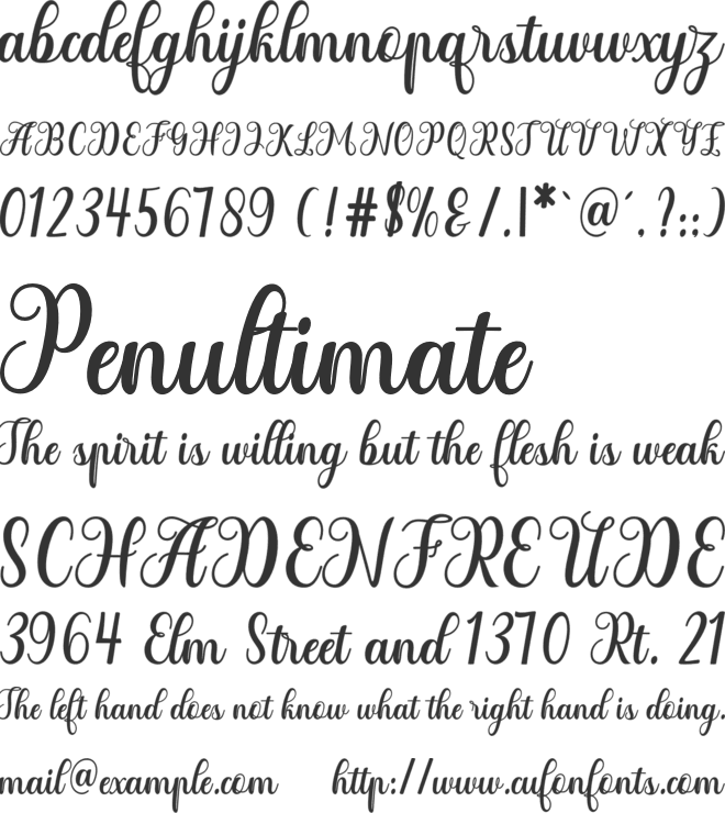 Humairah font preview