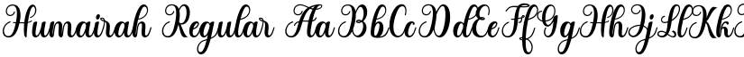 Humairah Regular font