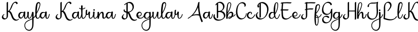 Kayla Katrina font download