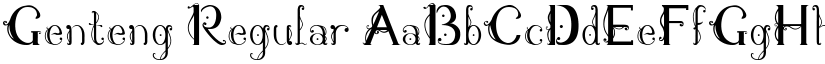 Genteng Regular font