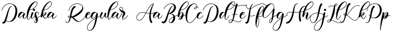 Daliska Regular font