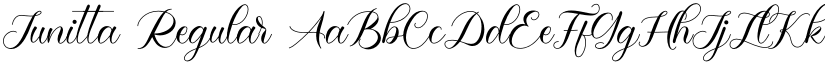 Junitta Regular font