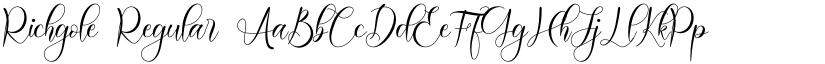 Richgole Regular font