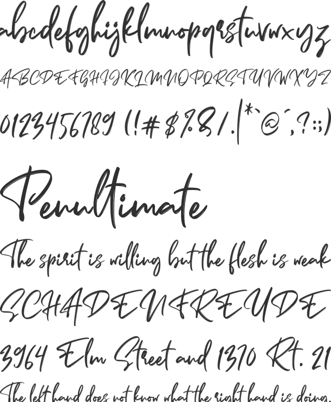 Sometimes font preview