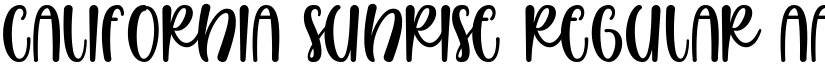 California Sunrise Regular font