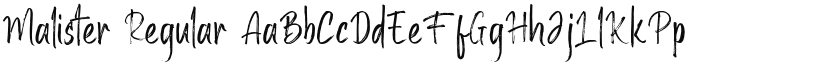 Malister font download