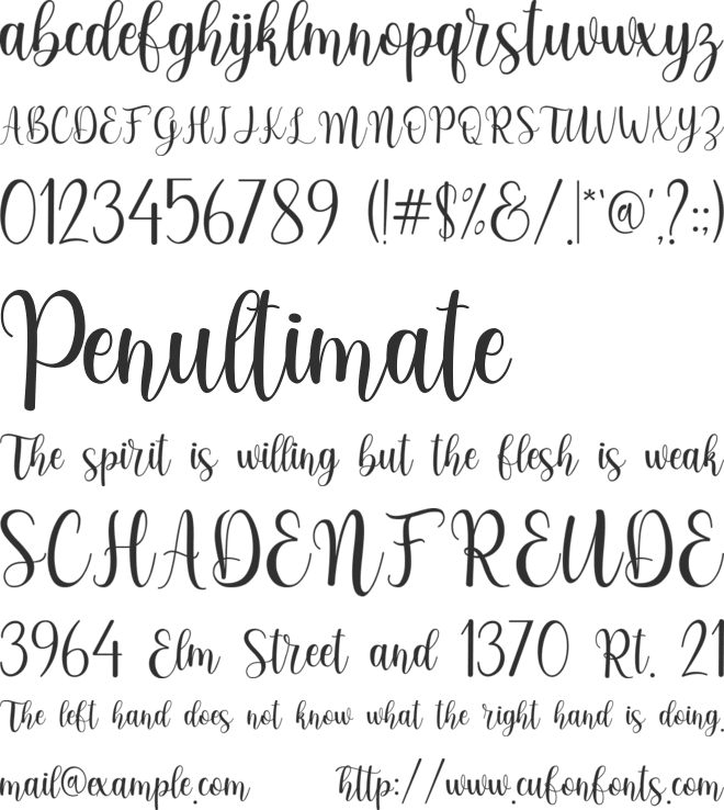 greatheart font preview