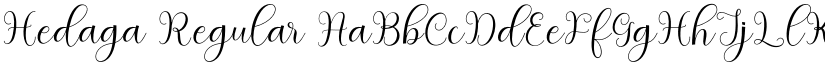Hedaga Regular font