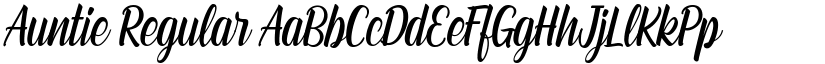 Auntie Regular font