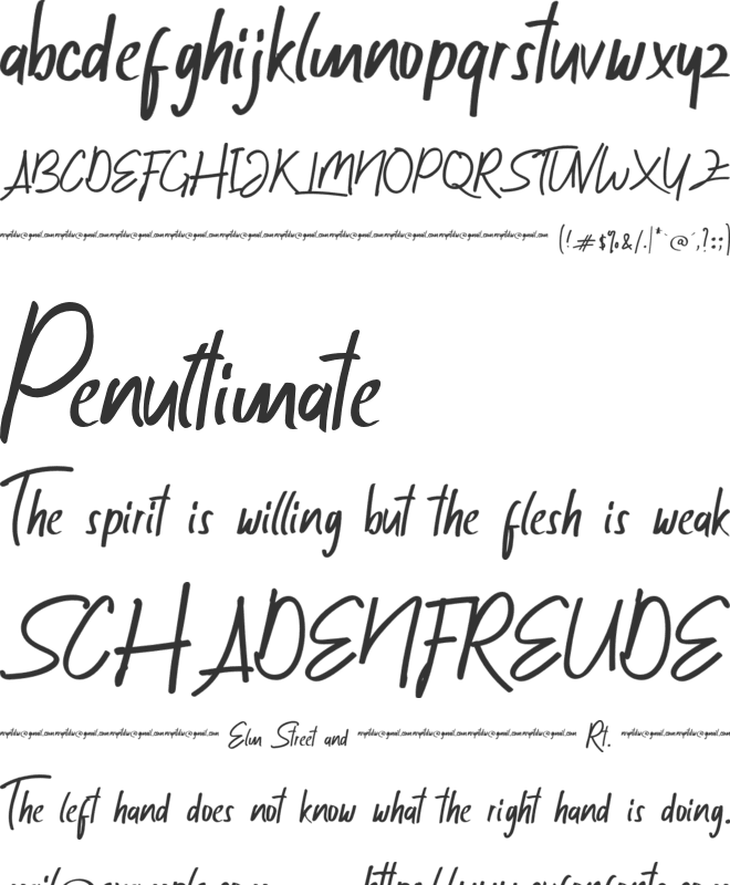 Letterdiost font preview