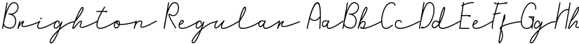 Brighton Regular font