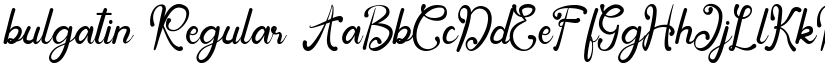 bulgatin Regular font