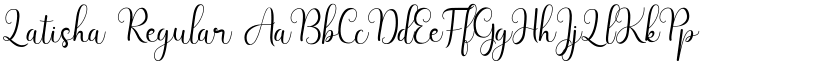 Latisha Regular font