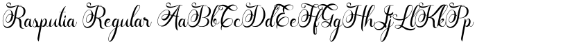 Rasputia Regular font