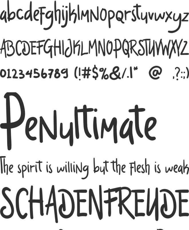 Dream Night font preview